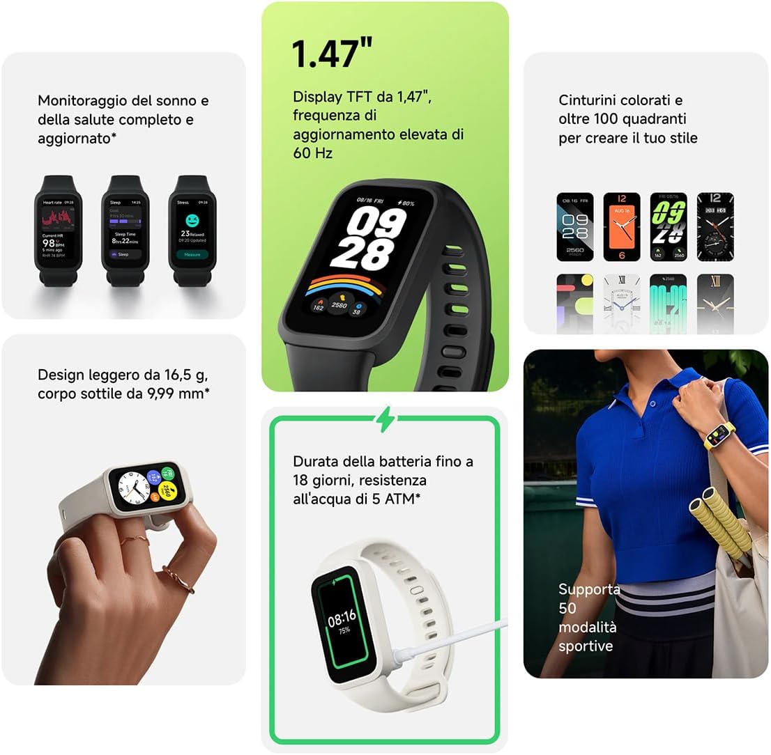 Xiaomi Smart Band 9 Active - Black