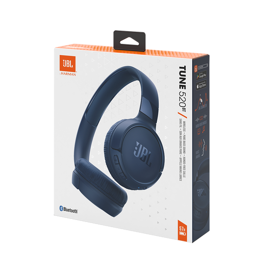 JBL Tune 520BT Bluetooth Headphones - Blue