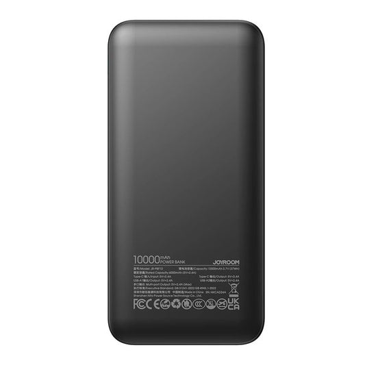 Joyroom JR-PBF12 10000mAh Power Bank – Dual USB Fast Charging | USB-C | Compact & Travel-Ready (Black)