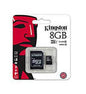 Kingston Canvas 8GB microSD Flash Memory Card Flash Memory Card with Adapter