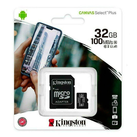 Kingston Canvas 32GB microSD Flash Memory Card Flash Memory Card with Adapter