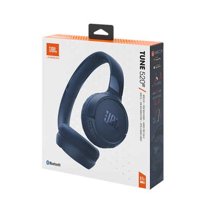 JBL Tune 520BT Bluetooth Headphones - Blue
