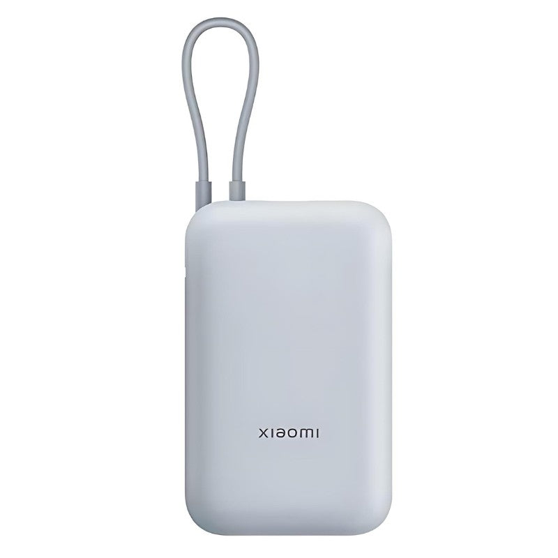 Xiaomi Power Bank 10000 mAh (Integrated Type‑C Cable) – 22.5 W · Blue