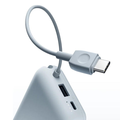 Xiaomi Power Bank 10000 mAh (Integrated Type‑C Cable) – 22.5 W · Blue