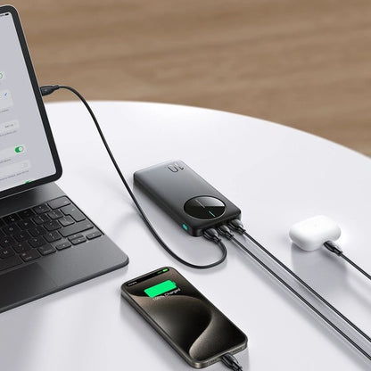 Joyroom JR-PBF12 10000mAh Power Bank – Dual USB Fast Charging | USB-C | Compact & Travel-Ready (Black)