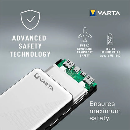 Varta Powerbank Energy 15,000mAh 2xUSB A & 1xUSB C